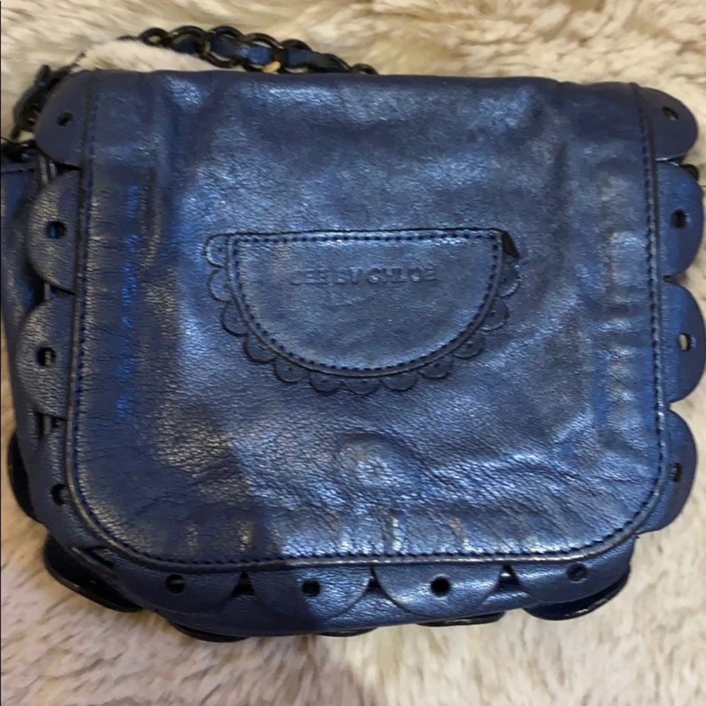 See by Chloe navy crossbody bag